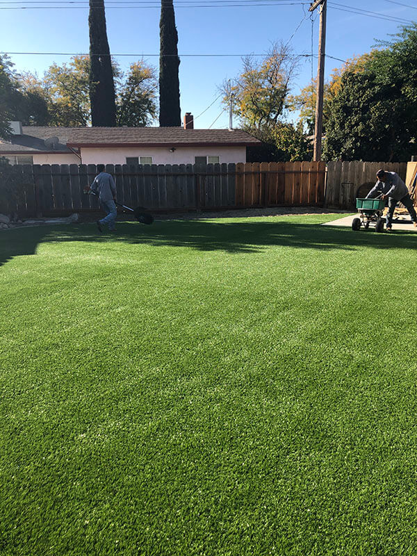 Landscaping construction process