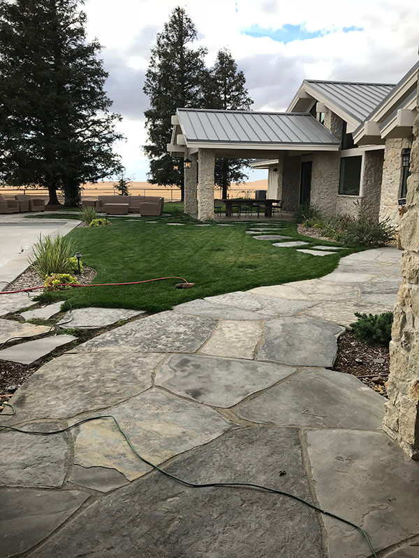 concrete hardscape